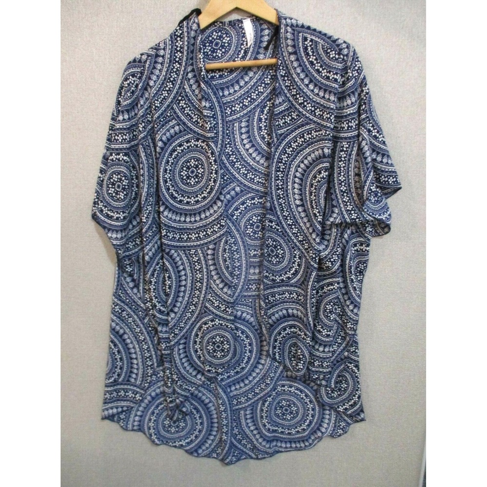 Minimi Kimono Top Size XL Open Front Floral Print Sheer